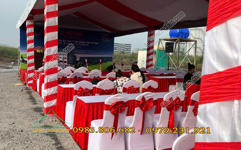 Cho thuê nhà bạt tổ chức Lễ khởi công nhà máy công ty Dragon Point Vietnam Long An Cho thuê nhà bạt tổ chức Lễ khởi công nhà máy công ty Dragon Point Vietnam Long An