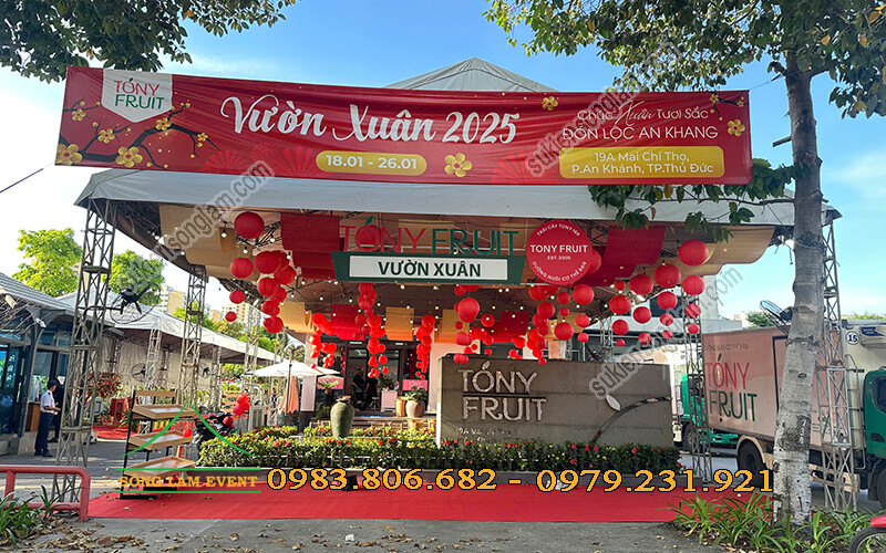 Cho thuê nhà bạt tổ chức Vườn Xuân Tony Fruit 2025 Xuân Ất Tỵ Cho thuê nhà bạt tổ chức Vườn Xuân Tony Fruit 2025 Xuân Ất Tỵ
