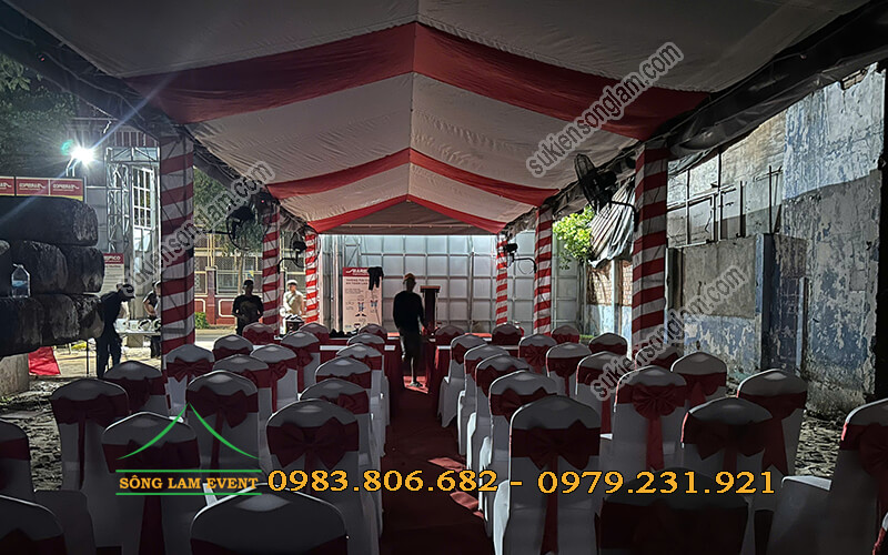 Cho thuê nhà bạt tổ chức lễ động thổ tòa nhà AKYN tại Tphcm Cho thuê nhà bạt tổ chức lễ động thổ tòa nhà AKYN tại Tphcm
