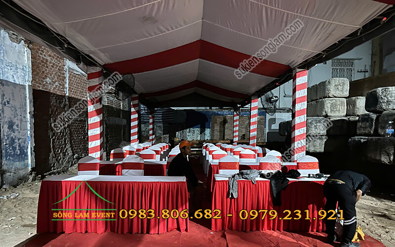 Cho thuê nhà bạt tổ chức lễ động thổ tòa nhà AKYN tại Tphcm Cho thuê nhà bạt tổ chức lễ động thổ tòa nhà AKYN tại Tphcm