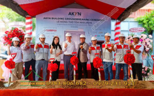 Cho thuê nhà bạt tổ chức lễ động thổ tòa nhà AKYN tại Tphcm