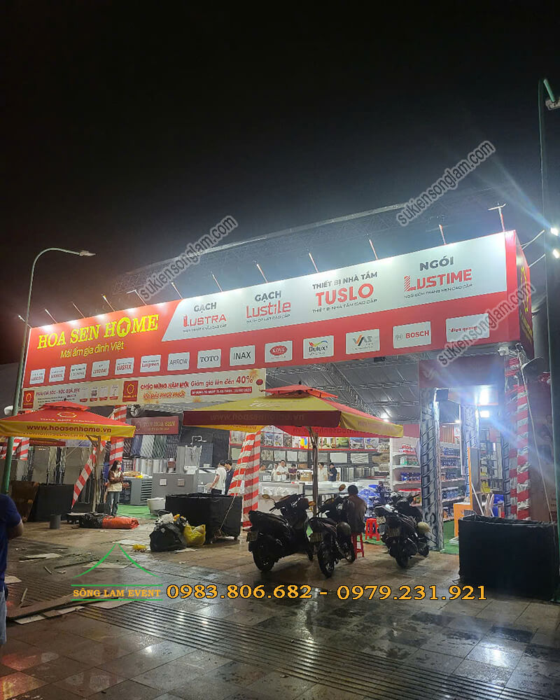 Cho thuê nhà bạt tổ chức Mái ấm gia đình Việt cùng Hoa Sen Home tại Bình Thuận