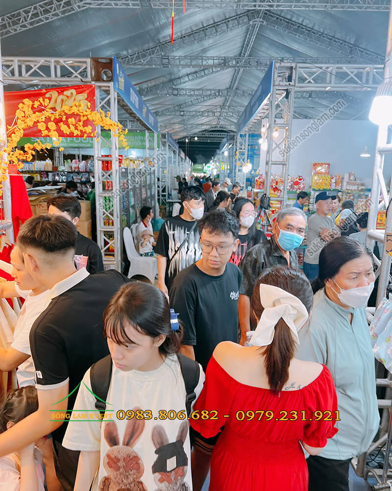 Cho thuê nhà bạt tổ chức Phiên chợ Tết 2025 tại công viên bờ sông Thủ Thiêm