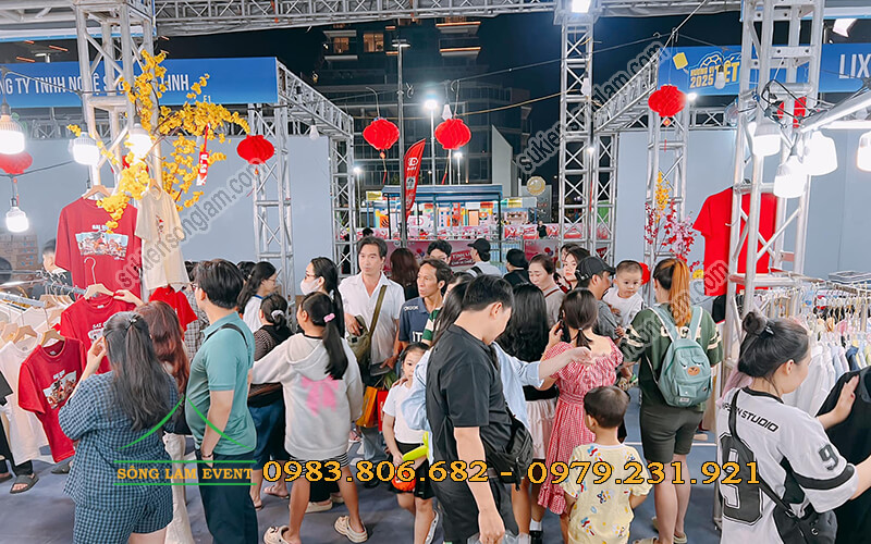 Cho thuê nhà bạt tổ chức Phiên chợ Tết 2025 tại công viên bờ sông Thủ Thiêm