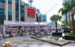 Cho thuê nhà bạt tổ chức sự kiện The Craft Station tại Landmark 81 Tphcm