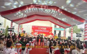 Cho thuê rạp sự kiện tổ chức Year End Party 2024 Quickpack Việt Nam Long An