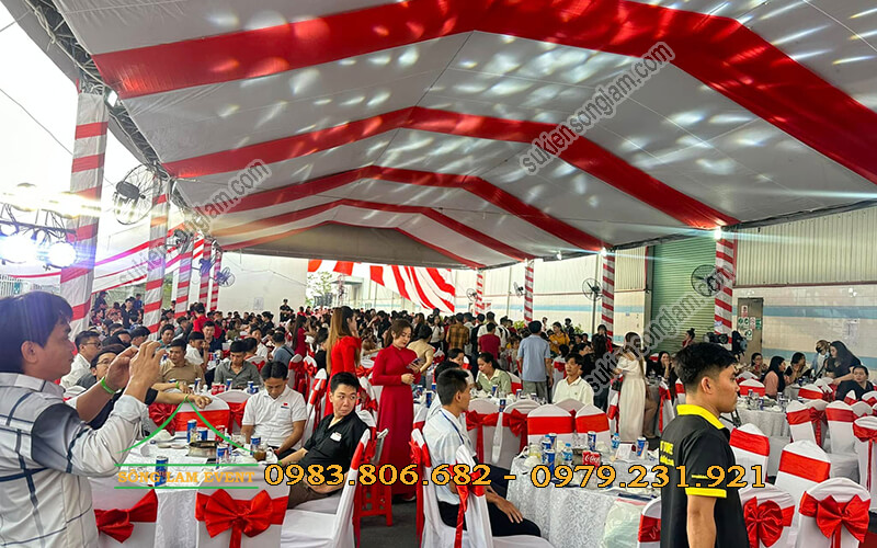 Cho thuê rạp sự kiện tổ chức Year End Party 2024 Quickpack Việt Nam Long An Cho thuê rạp sự kiện tổ chức Year End Party 2024 Quickpack Việt Nam Long An