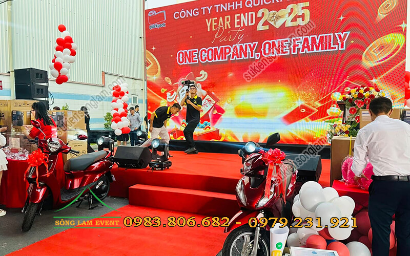 Cho thuê sân khấu sự kiện tổ chức Year End Party 2024 Quickpack Việt Nam Long An Cho thuê sân khấu sự kiện tổ chức Year End Party 2024 Quickpack Việt Nam Long An