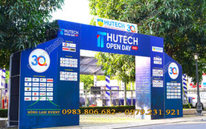 Cho thuê cổng chào sự kiện Hutech It Open Day 2025 Tphcm