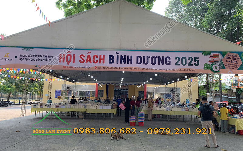 Cho thuê nhà bạt tổ chức Hội sách Bình Dương 2025 tại Tp Thủ Dầu Một Bình Dương Cho thuê nhà bạt tổ chức Hội sách Bình Dương 2025 tại Tp Thủ Dầu Một Bình Dương