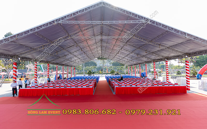 Cho thuê nhà bạt không gian sự kiện tại An Giang