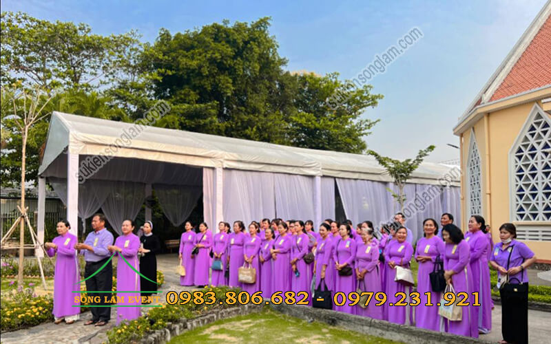 Cho thuê nhà bạt tổ chức Lễ kỷ niệm 185 năm thành lập Dòng mến Thánh Giá Thủ Thiêm Cho thuê nhà bạt tổ chức Lễ kỷ niệm 185 năm thành lập Dòng mến Thánh Giá Thủ Thiêm