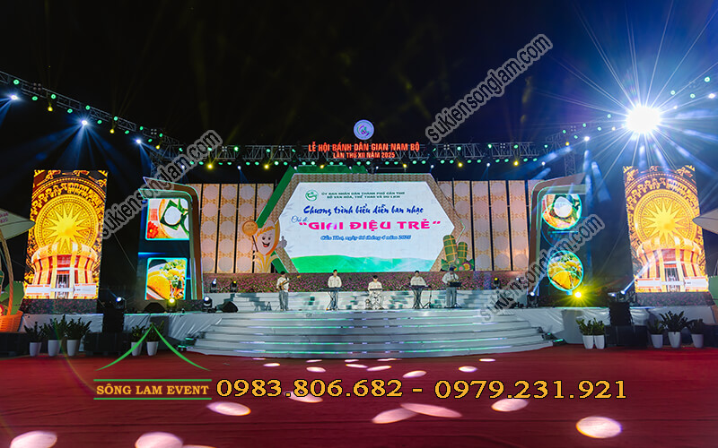 Cho thuê sân khấu sự kiện lễ hội bánh dân gian Nam Bộ tại Cần Thơ Cho thuê sân khấu sự kiện lễ hội bánh dân gian Nam Bộ tại Cần Thơ