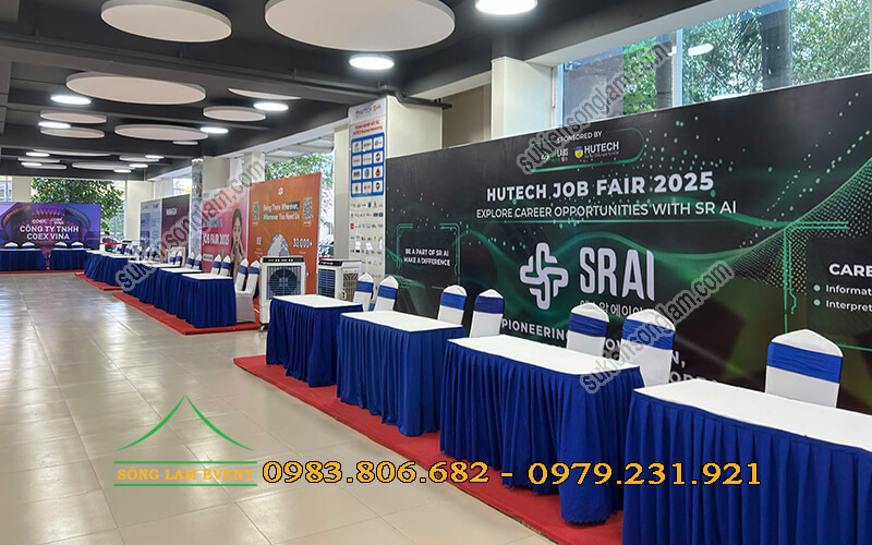 Cho thuê bàn ghế sự kiện Ngày hội văn hóa tuyển dụng Việt Hàn 2025