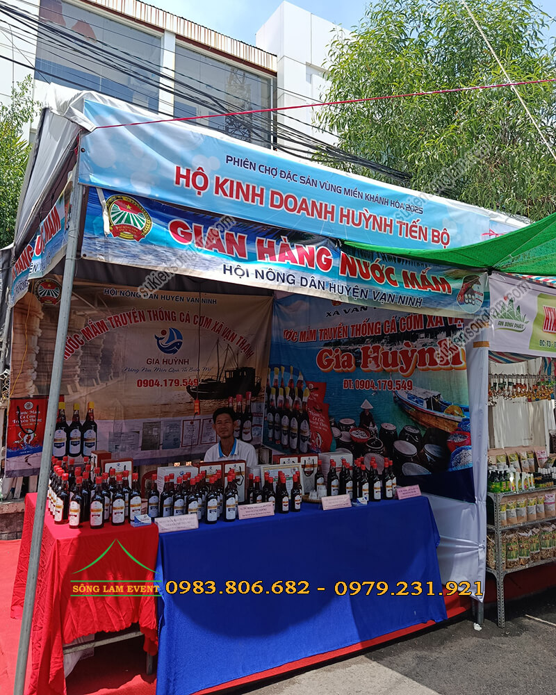 Cho thuê gian hàng hội chợ tổ chức Phiên chợ đặc sản vùng miền Khánh Hòa 2025