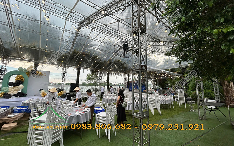 Cho thuê nhà bạt trong suốt tổ chức tiệc cưới tại Biên Hòa Đồng Nai