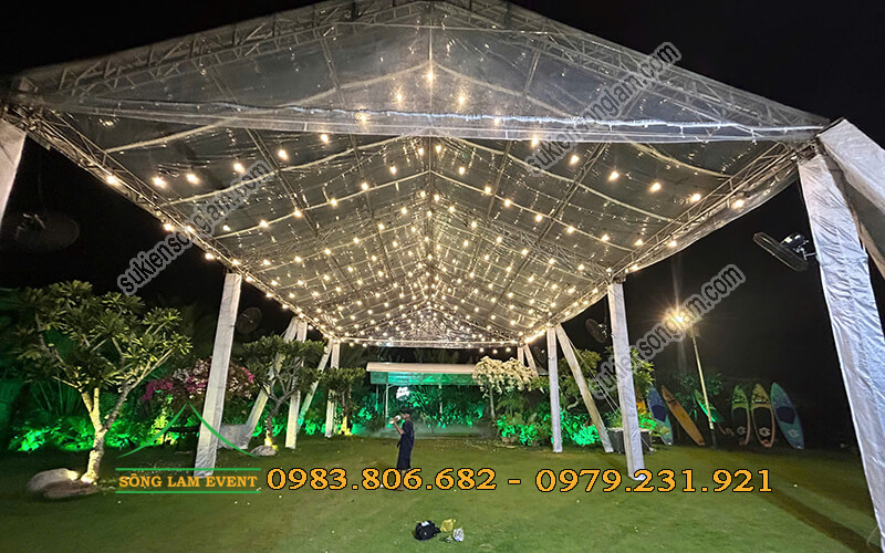 Cho thuê nhà bạt trong suốt tổ chức sự kiện tại MT Garden TPHCM