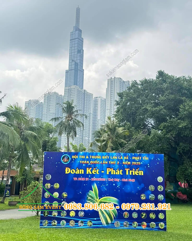 Cho thuê backdrop sự kiện tổ chức Hội thi và trưng bày Lan Lá Kẻ - Phát Tài toàn quốc 2025 Tphcm Cho thuê backdrop sự kiện tổ chức Hội thi và trưng bày Lan Lá Kẻ - Phát Tài toàn quốc 2025 Tphcm