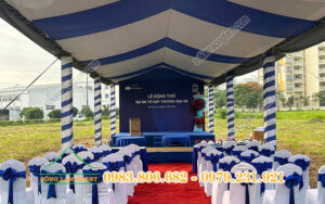 Cho thuê nhà bạt tổ chức Lễ động thổ dự án tổ hợp thương mại SB Bình Dương