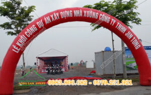 Cho thuê nhà bạt tổ chức Lễ khởi công dự án nhà xưởng công ty Jin Tong Long An