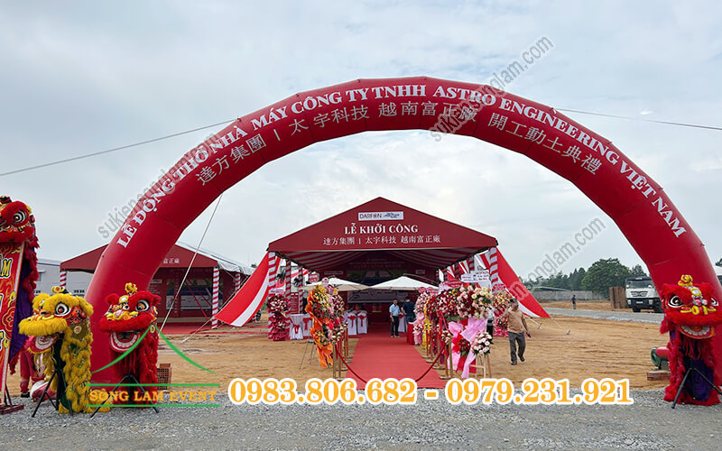 Cho thuê nhà bạt tổ chức Lễ khởi công nhà máy Astro Engineering Việt Nam Bình Dương Cho thuê nhà bạt tổ chức Lễ khởi công nhà máy Astro Engineering Việt Nam Bình Dương