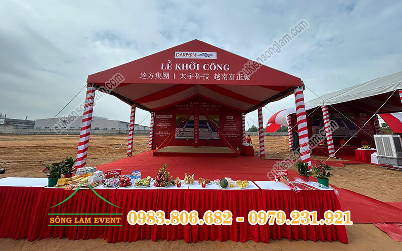 Cho thuê nhà bạt tổ chức Lễ khởi công nhà máy Astro Engineering Việt Nam Bình Dương Cho thuê nhà bạt tổ chức Lễ khởi công nhà máy Astro Engineering Việt Nam Bình Dương