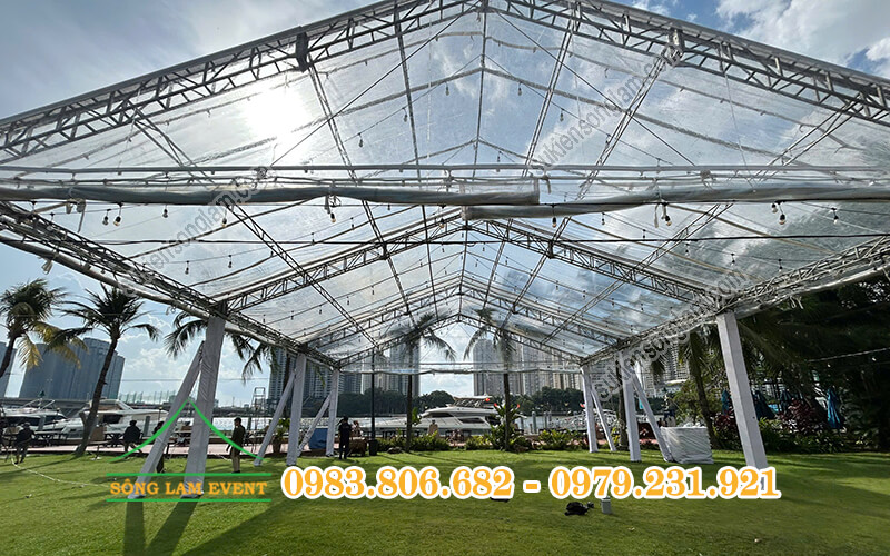 Cho thuê nhà bạt trong suốt tại LAGarden Restaurant TPHCM Cho thuê nhà bạt trong suốt tại LAGarden Restaurant TPHCM