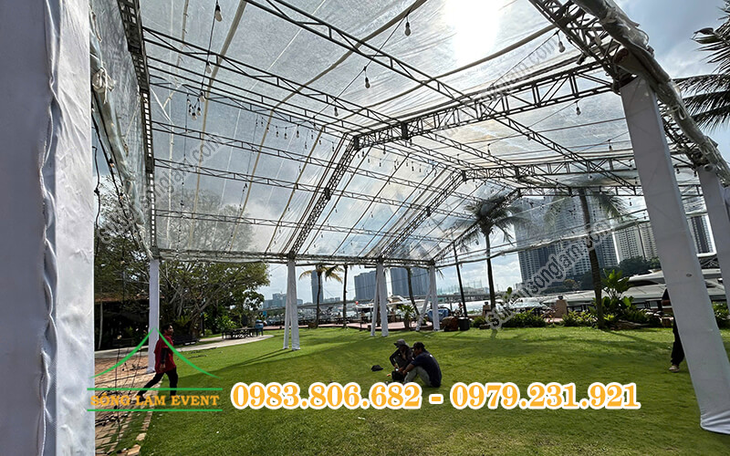 Cho thuê nhà bạt trong suốt tại LAGarden Restaurant TPHCM Cho thuê nhà bạt trong suốt tại LAGarden Restaurant TPHCM