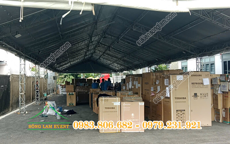 Cho thuê nhà bạt tổ chức Lễ hội điện máy đã qua sử dụng của Điện Máy Xanh Tphcm