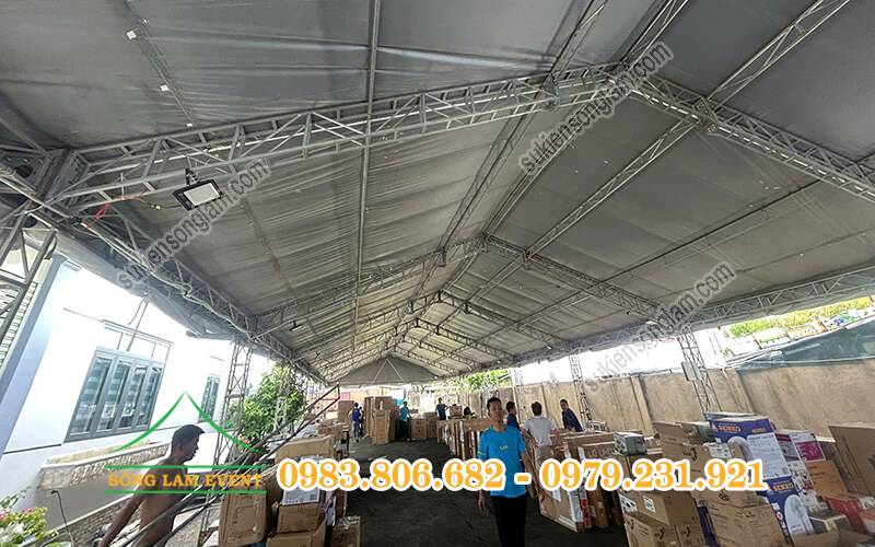 Cho thuê nhà bạt tổ chức Lễ hội điện máy đã qua sử dụng của Điện Máy Xanh Tphcm