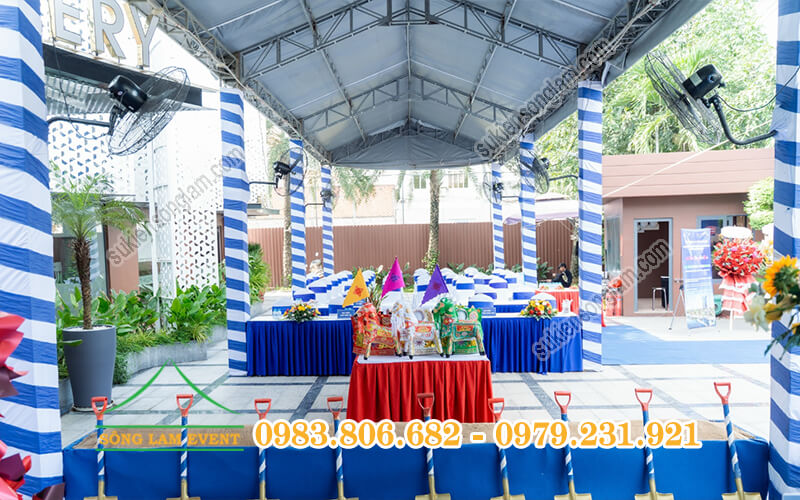 Cho thuê nhà bạt tổ chức Lễ khởi công cơ điện Dự án Fresia Riverside Đồng Nai