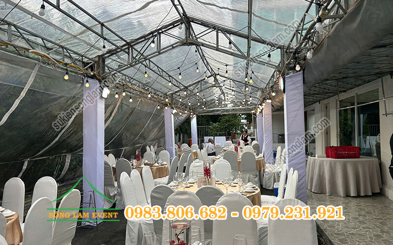 Cho thuê nhà bạt trong suốt tổ chức tiệc ngoài trời tại khu Sóng Thần Tphcm Cho thuê nhà bạt trong suốt tổ chức tiệc ngoài trời tại khu Sóng Thần Tphcm