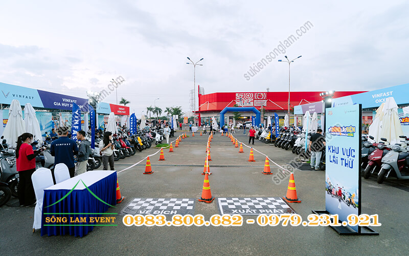Cho thuê nhà bạt tổ chức Chương trình lấy xăng đổi điện cùng Vinfast tại Go Dĩ An Tphcm