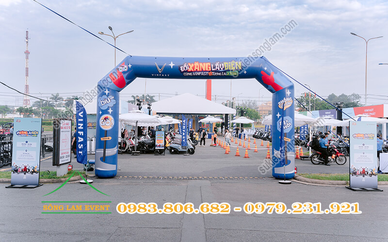 Cho thuê nhà bạt tổ chức Chương trình lấy xăng đổi điện cùng Vinfast tại Go Dĩ An Tphcm