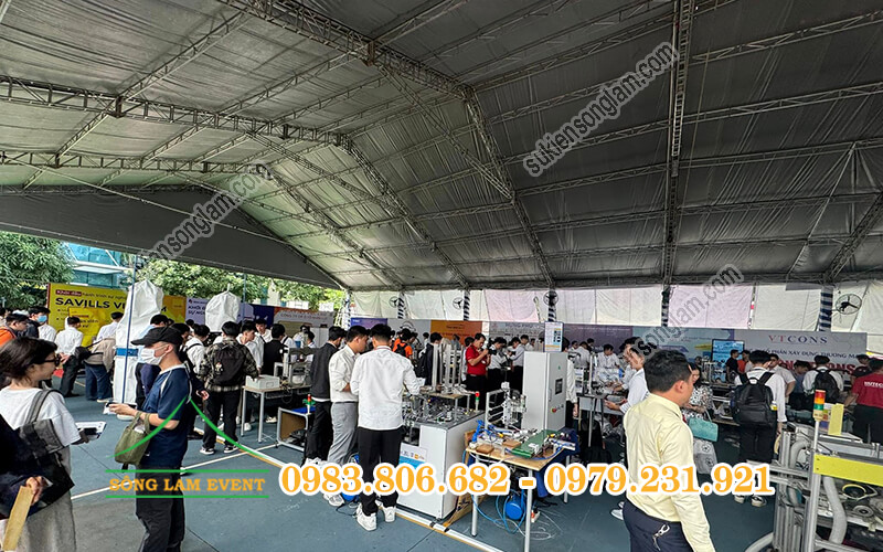 Cho thuê nhà bạt không gian tổ chức Ngày hội Hutech Techshow 2025