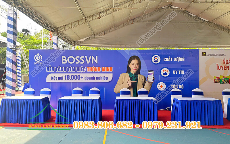 Cho thuê nhà bạt không gian tổ chức Ngày hội Hutech Techshow 2025