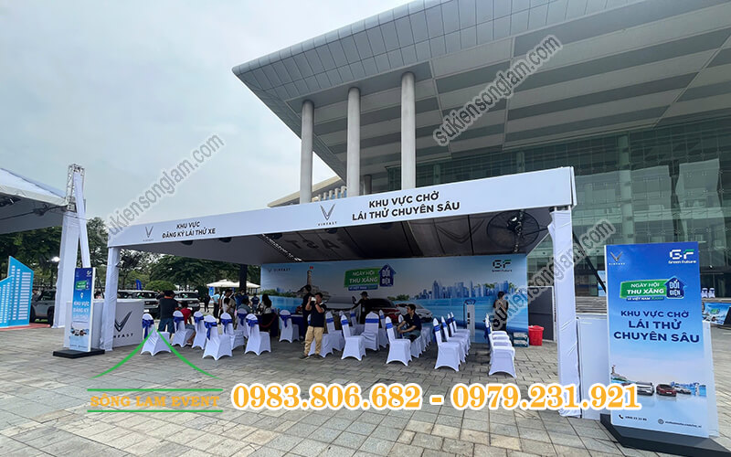 Cho thuê nhà bạt tổ chức Ngày hội thu xăng đổi điện vì Việt Nam xanh tại Tphcm