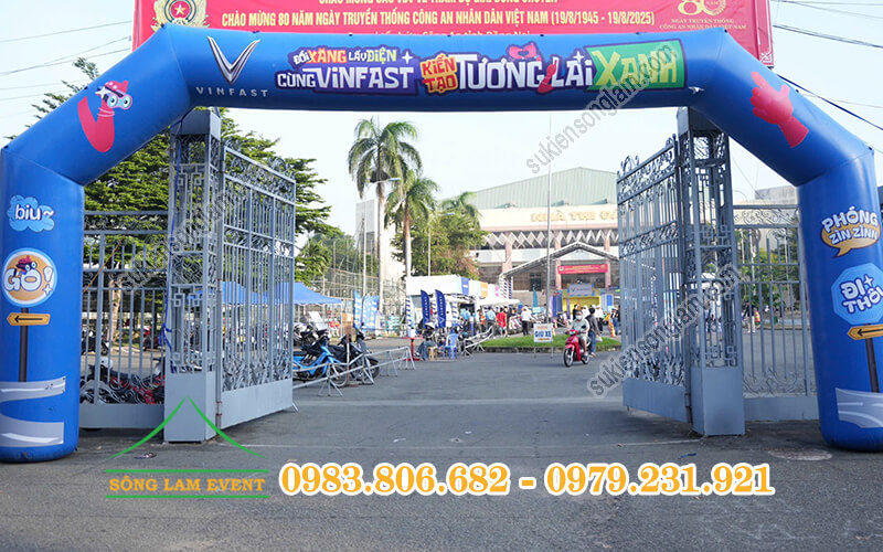 Cho thuê nhà bạt sự kiện Đổi xăng láy điện cùng Vinfast tại Đồng Nai