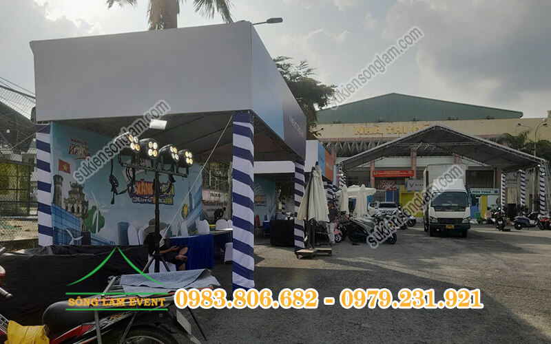 Cho thuê nhà bạt sự kiện Đổi xăng láy điện cùng Vinfast tại Đồng Nai