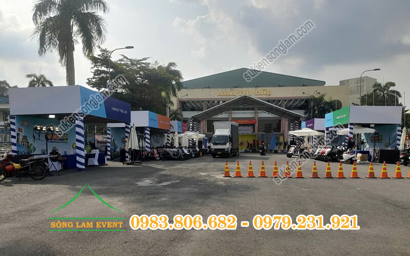 Cho thuê nhà bạt sự kiện Đổi xăng láy điện cùng Vinfast tại Đồng Nai