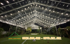 Cho thuê nhà bạt trong suốt tổ chức sự kiện tại Bình An Village Sài Gòn Tphcm