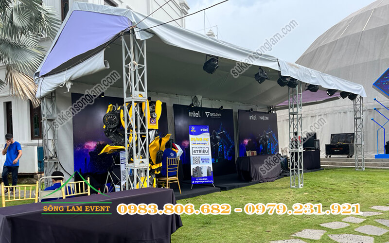 Cho thuê nhà bạt không gian làm gian hàng triển lãm