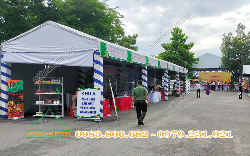 Cho thuê nhà bạt không gian làm gian hàng triển lãm