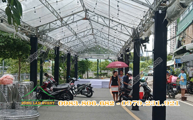 Cho thuê nhà bạt không gian tổ chức tiệc sinh nhật ngoài trời Cho thuê nhà bạt không gian tổ chức tiệc sinh nhật ngoài trời