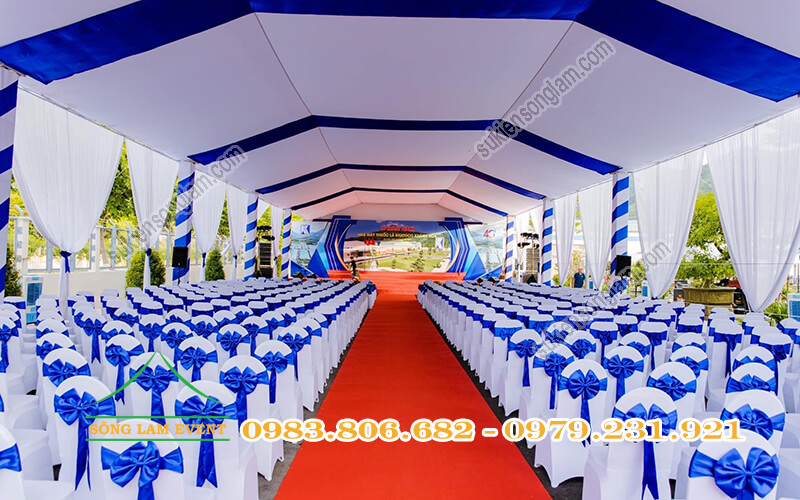cho thuê nhà bạt tổ chức lễ khánh thành công ty