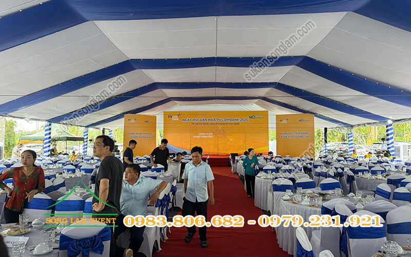 Cho thuê nhà bạt tổ chức Ngày hội văn hóa PVCOMBANK 2025 TPHCM