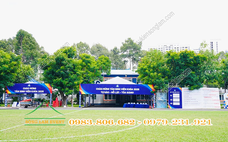 Cho thuê nhà bạt tổ chức sự kiện nhập học K2025 trường ĐH Bách Khoa TPHCM