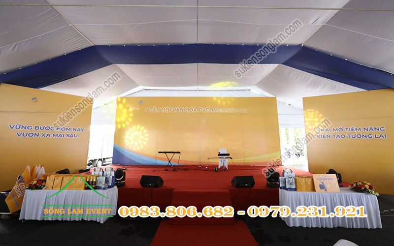 Cho thuê sân khấu sự kiện tổ chức Ngày hội văn hóa PVCOMBANK 2025 TPHCM