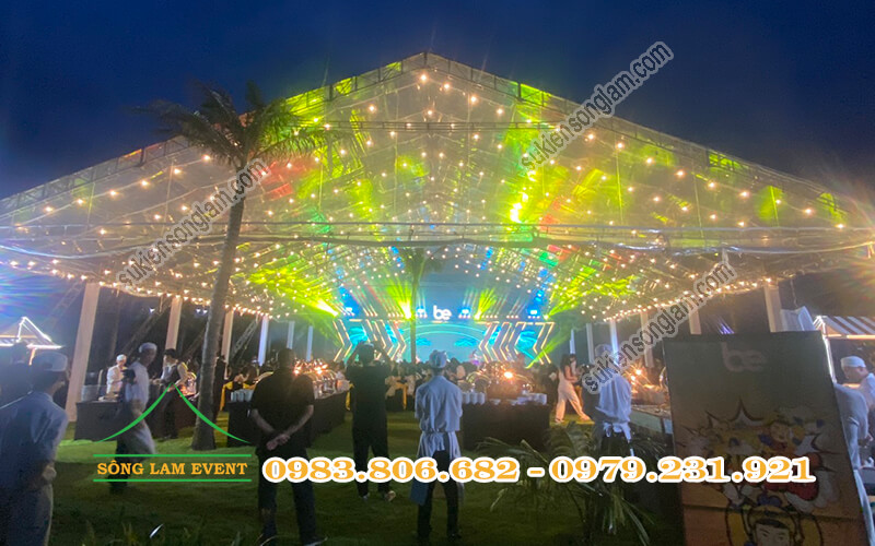 Cho thuê nhà bạt trong suốt tổ chức sự kiện Be - Team building 2025 tại Hồ Tràm TPHCM Cho thuê nhà bạt trong suốt tổ chức sự kiện Be - Team building 2025 tại Hồ Tràm TPHCM