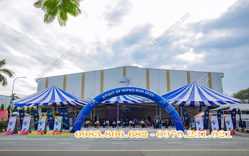 Cho thuê dù sự kiện tổ chức Giải chạy Spirit of Wipro Run 2025 TPHCM